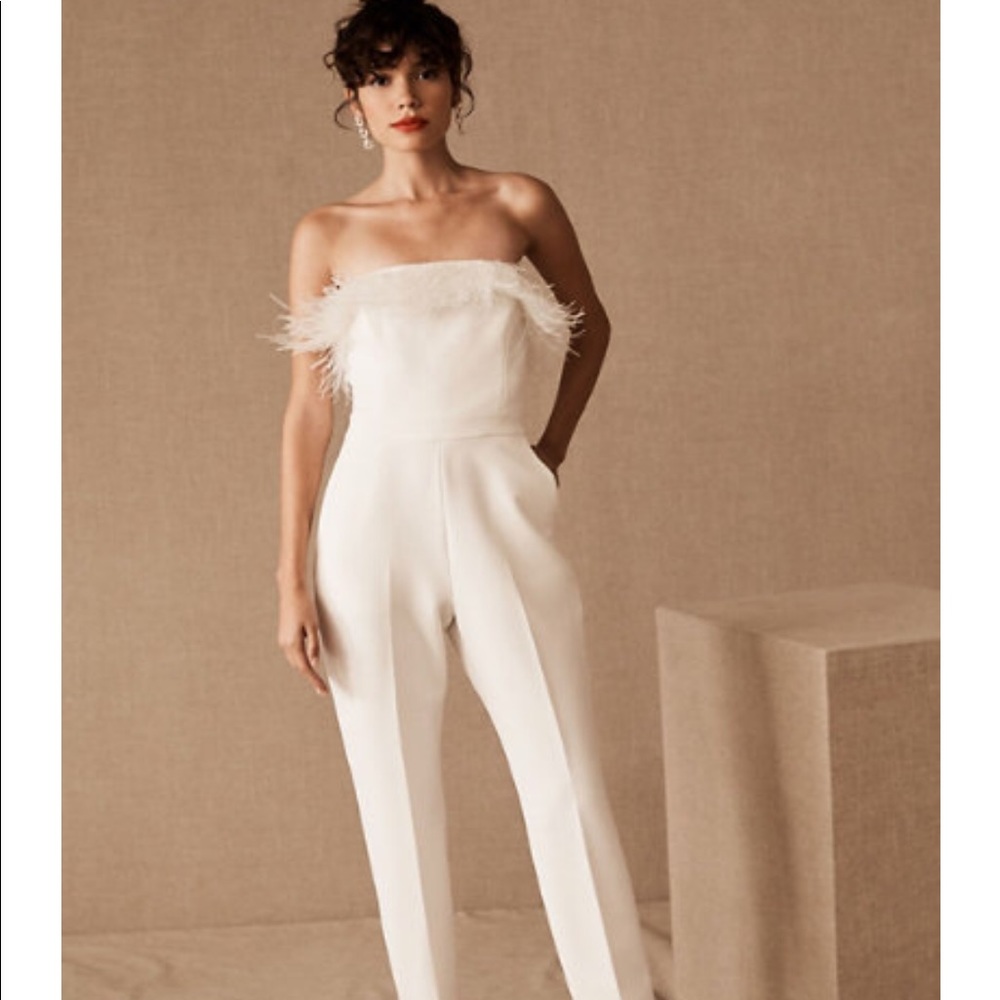 Anthropologie Janae Strapless Jumpsuit